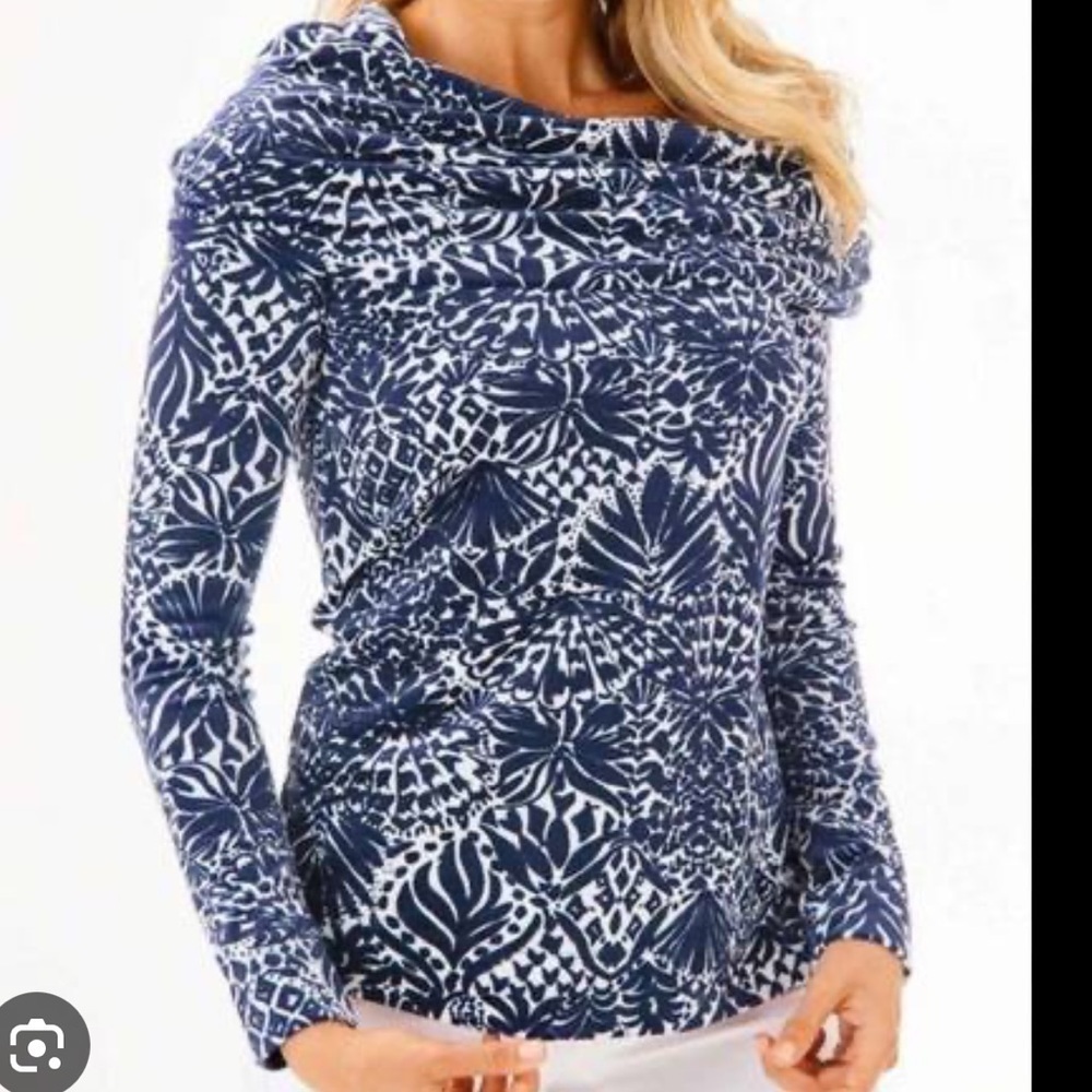Lilly Pulitzer Belinda pullover By land or by Sea size S